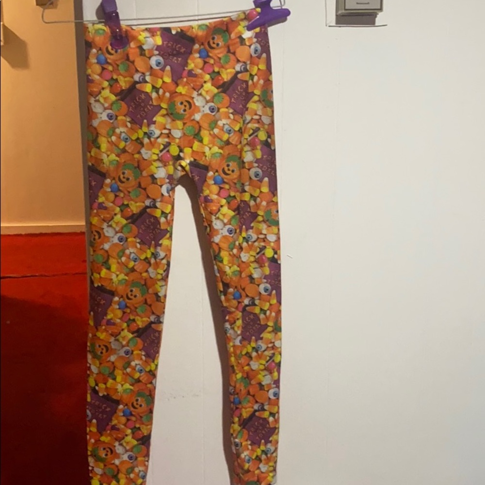 Halloween candy leggings